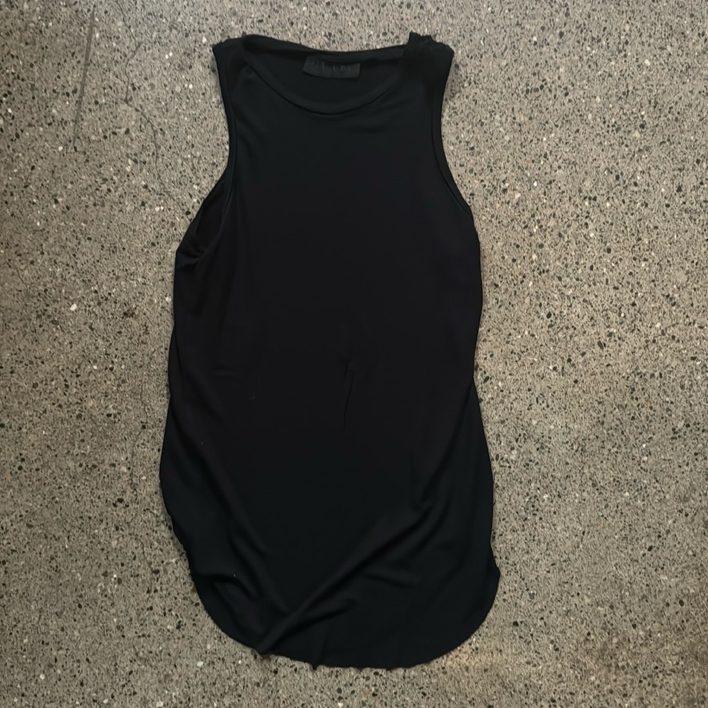 OVATE bamboo black tank top